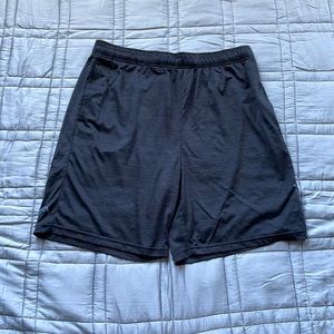 Black athletic shorts